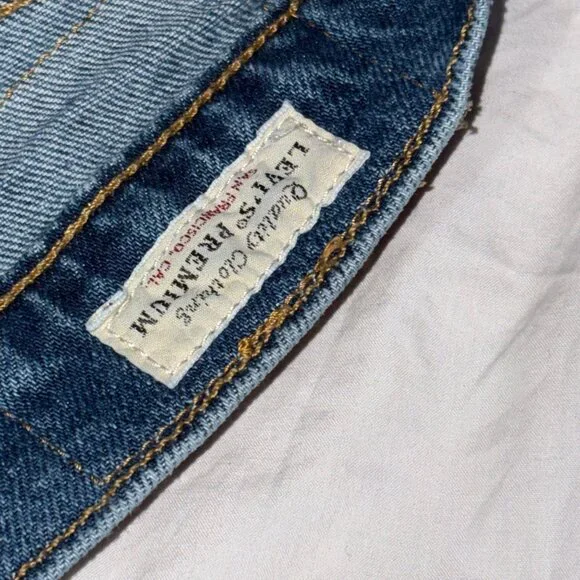 Men Levis Premium 511 Slim Fit Jeans Dark Indigo Wash Durable Denim 28 x 32 - Picture 9 of 14